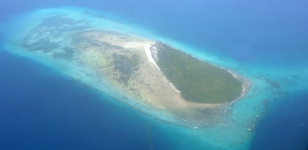 Imagem mostra ilha deserta próxima à costa da Tanzânia, no sudeste da África - BBC