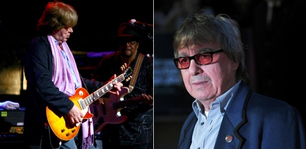 Mick Taylor e Bill Wyman, ex-guitarrista e ex-baixista dos Stones, respectivamente, se apresentarão ao lado da banda nos dia 25 e 29 de novembro, em Londres - Getty Images/AFP
