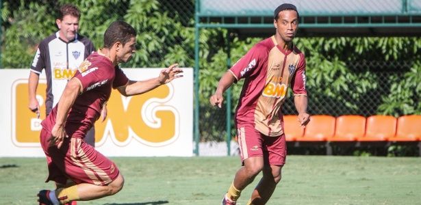 Ronaldinho treina na Cidade do Galo, mas teve entrevista vetada pelo Atlético-MG - Bruno Cantini/Site do Atlético-MG