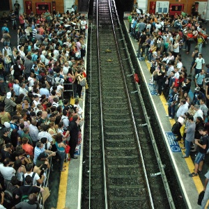 Metrô de São Paulo em dia de problemas - Paulo Preto/ Futura Press