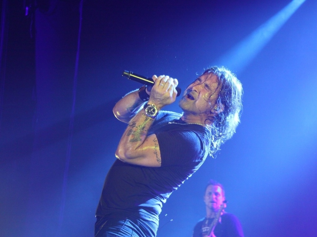 Grupo Creed faz sua primeira apresentação no Brasil com show no Citibank Hall, na Barra da Tijuca, Rio de Janeiro. A banda norte-americana também passará por São Paulo, Porto Alegre e Belo Horizonte levando músicas dos cinco discos já lançados do grupo, que totalizam mais de 35 milhões de cópias vendidas (23/11/12) - Alex Palares/AgNews