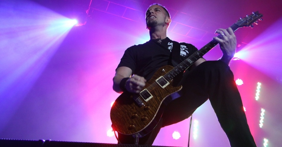 Grupo Creed faz sua primeira apresentação no Brasil com show no Citibank Hall, na Barra da Tijuca, Rio de Janeiro. A banda norte-americana também passará por São Paulo, Porto Alegre e Belo Horizonte levando músicas dos cinco discos já lançados do grupo, que totalizam mais de 35 milhões de cópias vendidas (23/11/12) - Alex Palares/AgNews