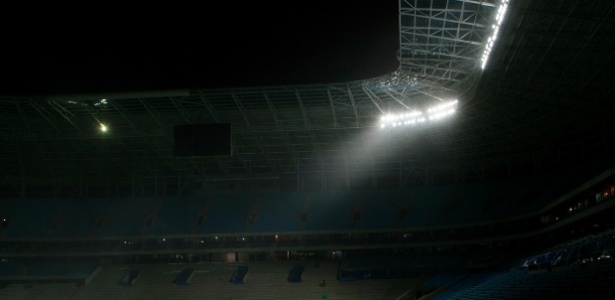 Operário morreu durante manutenção do sistema de iluminação da Arena do Grêmio - Wesley Santos/Divulgação/Pressdigital