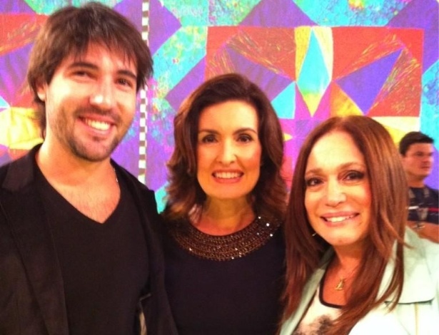 Susana Vieira divulga foto nos bastidores do programa de Fátima Bernardes (23/11/2012)