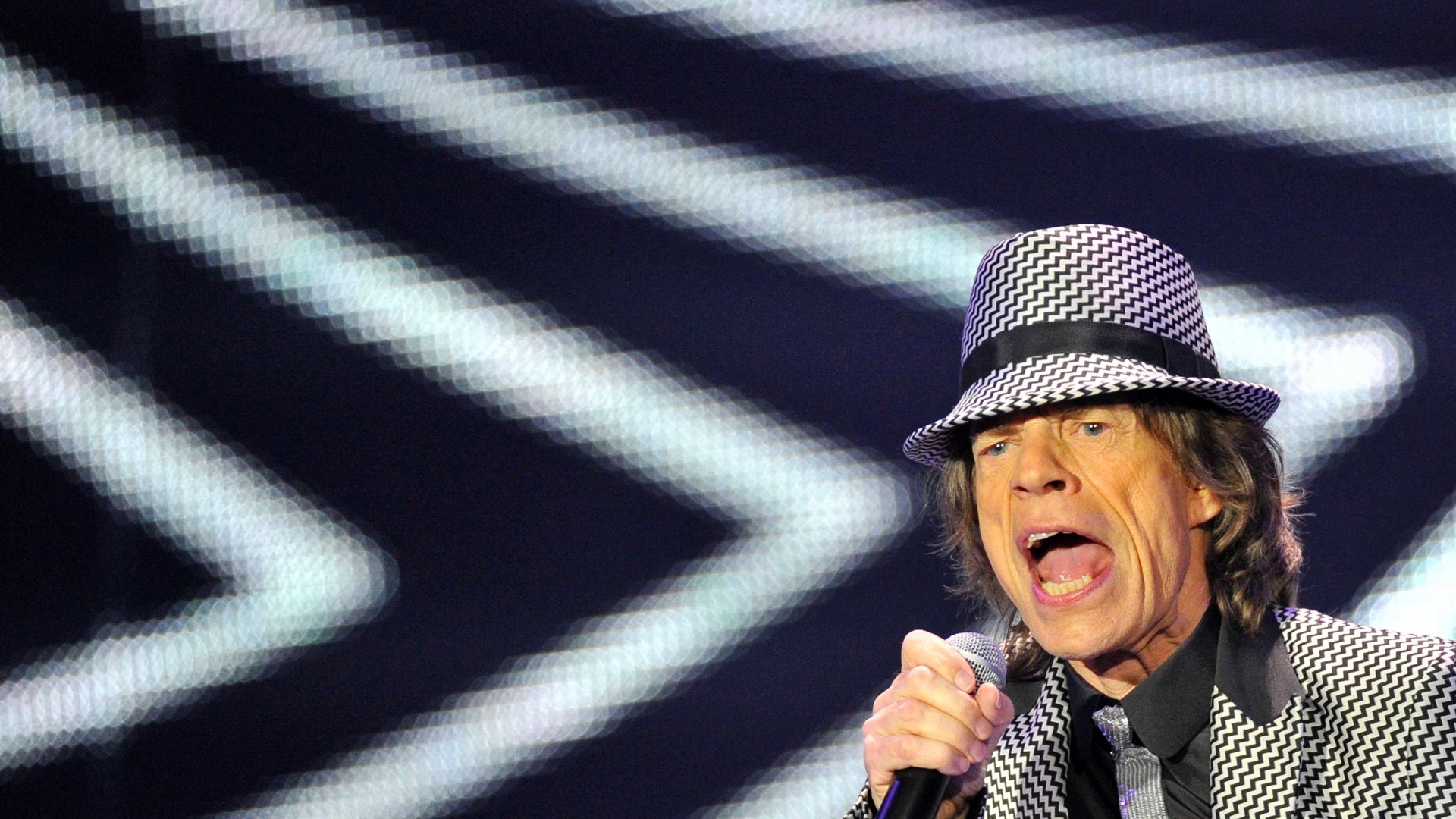 Mick Jagger se apresenta no primeiro show dos Stones depois de um hiato de 5 anos (25/11/12) - Toby Melville/Reuters