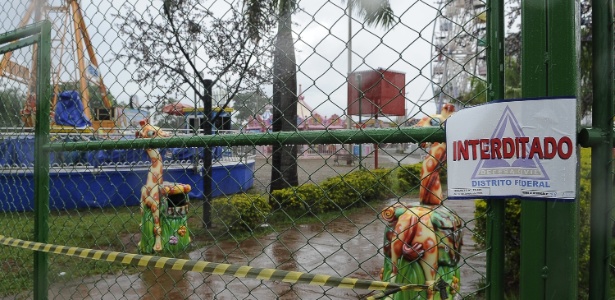 O Nicolândia Center Park havia sido interditado pela Defesa Civil do Distrito Federal - Wilson Dias/Agência Brasil