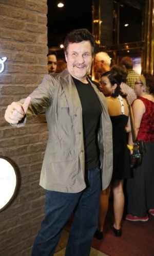 O ator Antonio Calloni, que interpreta o personagem Mustafa em "Salve Jorge", prestigia a reestreia do espetáculo "Tim Maia Vale Tudo, O Musical" no Theatro Net Rio, na zona sul carioca (25/11/2012) - AgNews