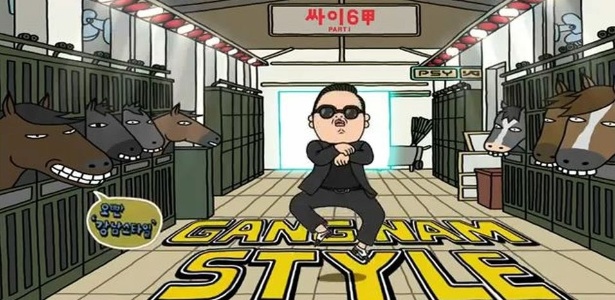 Imagem do vídeo "Gangnam Style", que ultrapassou a marca de 1 bilhão de acessos no YouTube  - Reprodução