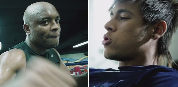 O boleiro Neymar e o lutador do UFC Anderson Silva são famosos pelas suas dancinhas - Reprodução