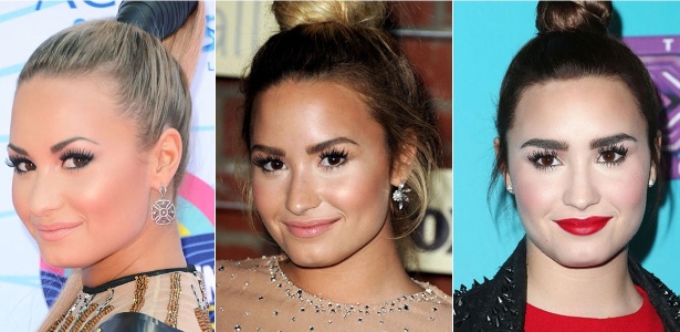 De julho a novembro deste ano, as sobracelhas de Demi Lovato passaram por uma mudança radical - Getty Images