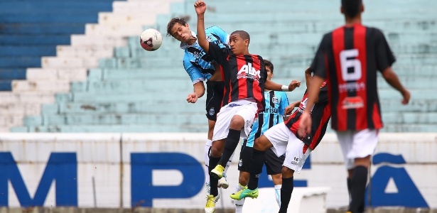 Grêmio  Sub-19 e Guarani-VA fizeram o último jogo com gols do estádio Olímpico - Lucas Uebel/Divulgação/Grêmio FBPA