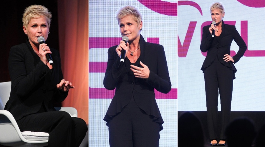 4.dez.2012 - A apresentadora Xuxa prestigiou o "Women in the World"