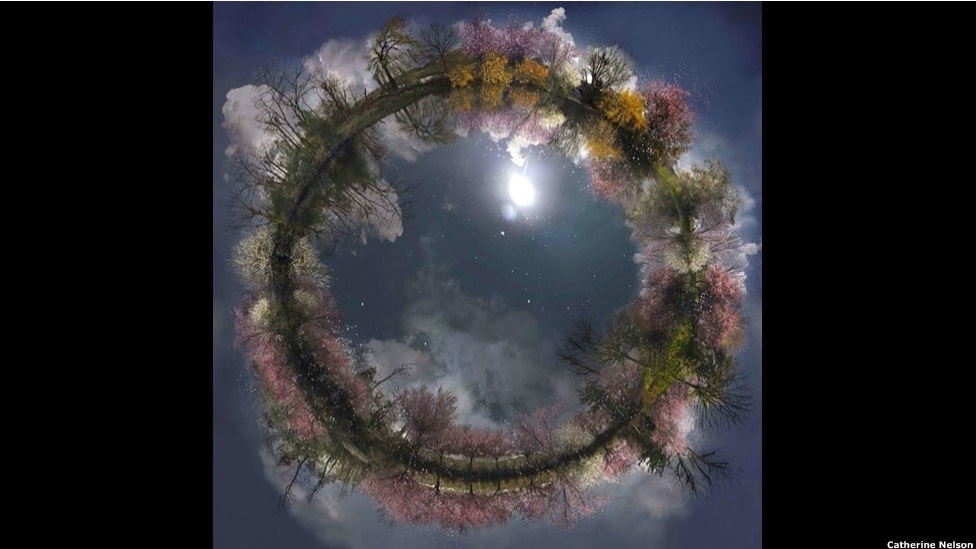 4.nov.2012 - A artista visual australiana Catherine Nelson, que trabalhou com efeitos especiais nos filmes da série "Harry Potter", cria planetas fantásticos em suas obras - Catherine Nelson