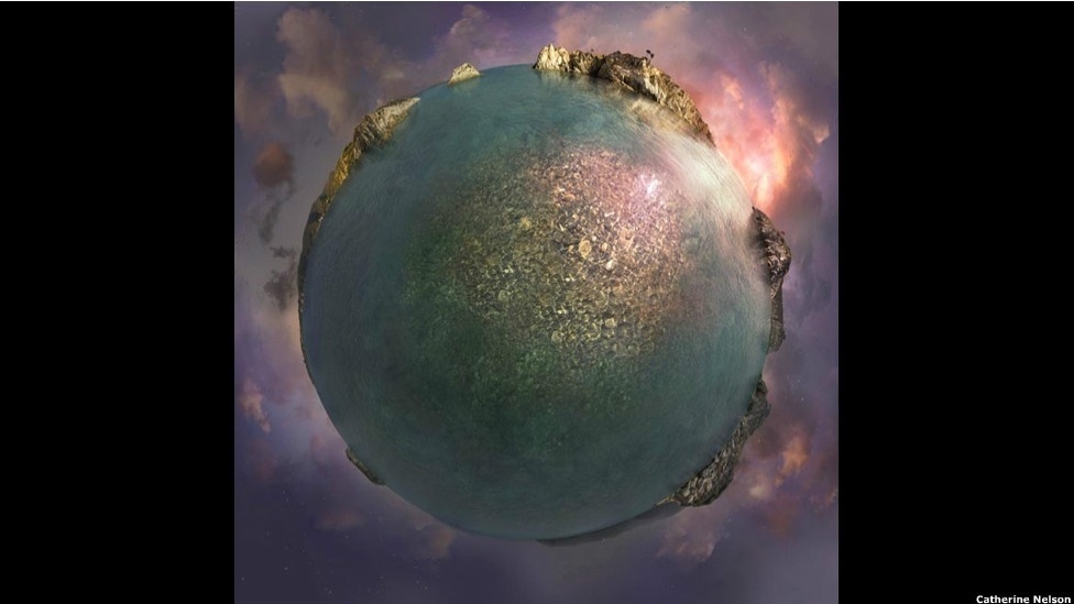 4.nov.2012 - A artista visual australiana Catherine Nelson, que trabalhou com efeitos especiais nos filmes da série "Harry Potter", cria planetas fantásticos em suas obras - Catherine Nelson