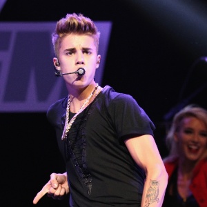 O ídolo teen Justin Bieber se apresenta em Los Angeles  - AFP