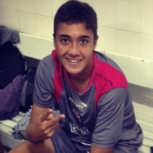 Romarinho posa para foto em rede social após um treino do Vasco no início deste temporada de 2012 - Reprodução/Instagram