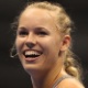 07.dez.2012-Caroline Wozniacki sorri durante partida contra Sharapova pelo Desafio Internacional de Tênis em São Paulo - Gaspar Nobrega/inovafoto