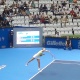 07.dez.2012-Em um ginásio com poucos espectadores, Maria Sharapova saca na vitória sobre Caroline Wozniacki pelo Desafio Internacional de Tênis - Rafael Krieger/UOL