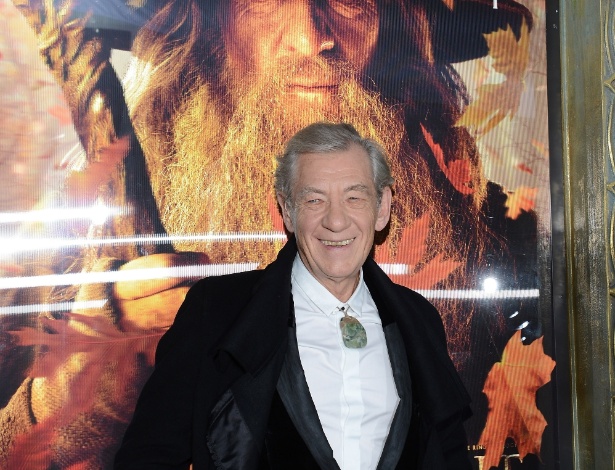 6.dez.2012 - Ian McKellen na pré-estreia de "O Hobbit: Uma Jornada Inesperada" em Nova York - Getty Images