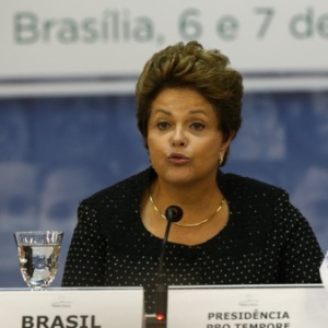 A presidente Dilma comanda a reunião da cúpula do Mercosul, na semana passada, em Brasília - Alan Marques/Folhapress