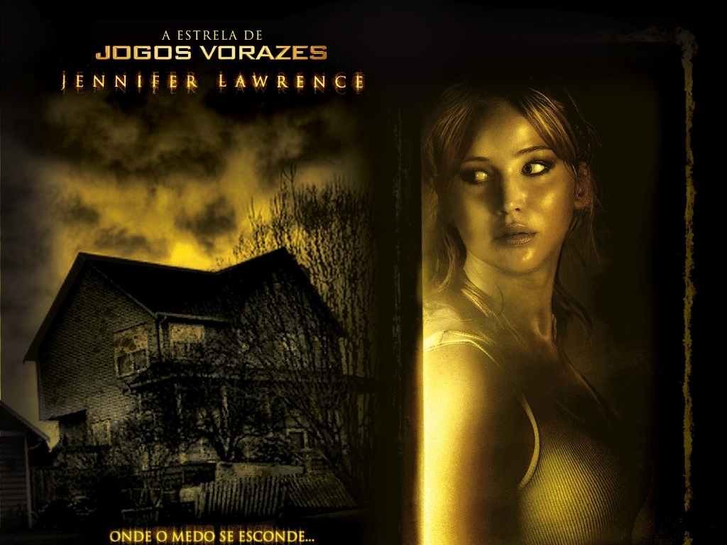 Cartaz oficial do filme "A Última Casa da Rua", de Mark Tonderai, estrelado por Jennifer Lawrence - pôster nacional em português - Paris Filmes / Divulgação