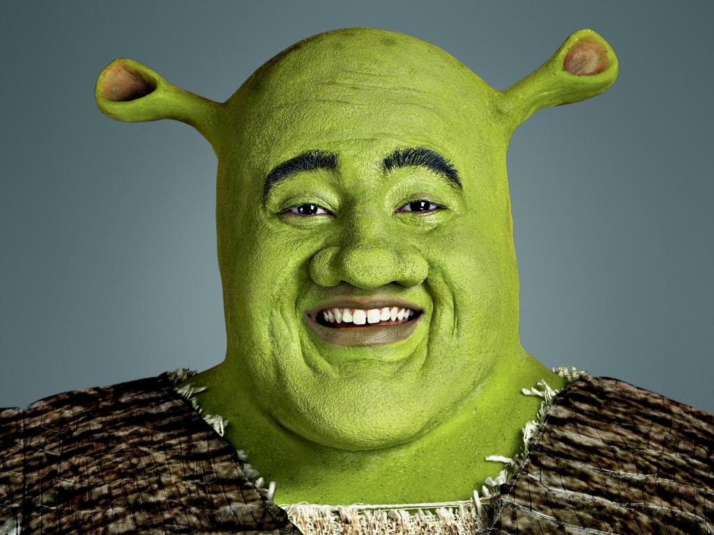dezembro.2012 - Diego Luri  é o ogro Shrek - Divulgação