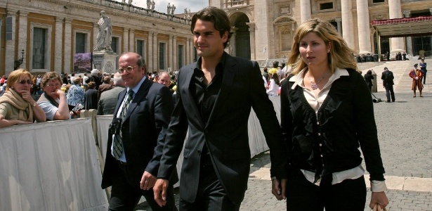 Federer e Mirka passeiam juntos; suíço veio sozinho ao Brasil - AFP PHOTO / ALESSIA GIULIANI