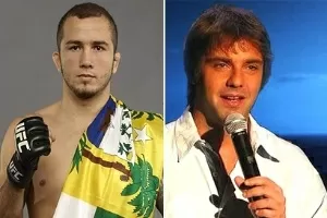 O lutador Gasparzinho, o humorista Fabio Rabin e a banda CPM 22 se uniram no evento MMA Rocks -