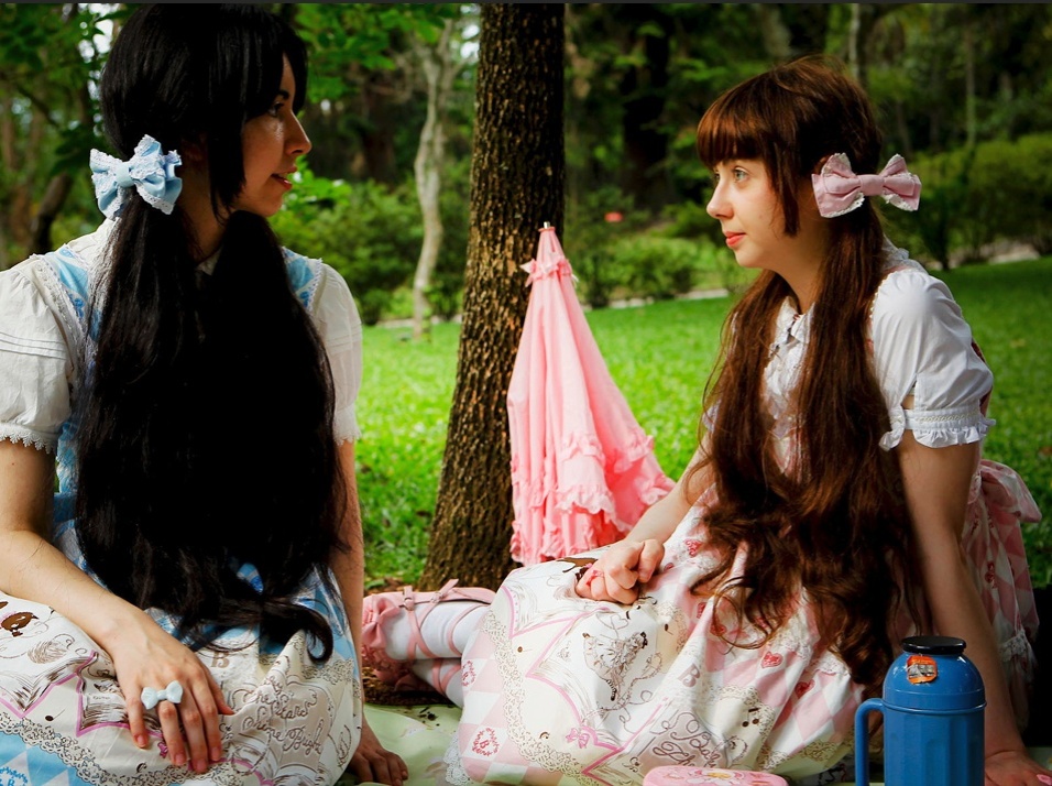 Para a estudante de Hotelaria Elise Miehe, que tem como apelido Erin, ser Lolita é "bonito, delicado, elegante e fofo, como se fosse uma princesa". Stephany Sivelli, a Syk, não se intimida e costuma ir de Lolita à Faculdade de Biologia: "Uma das coisas que mais gosto desse visual são as estampas. Tenho vontade de ter várias" - Leandro Moraes/UOL