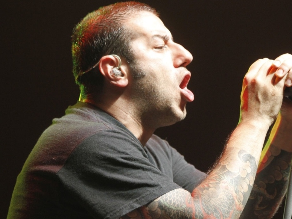 Badauí, vocalista do CPM22, no evento MMA Rocks - Taiz Dering/HSBC Brasil