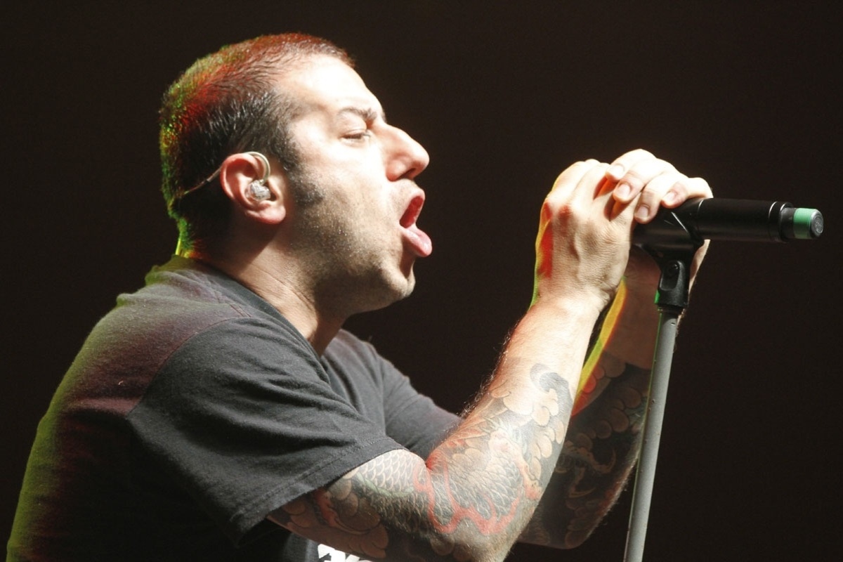 Badauí, vocalista do CPM22, no evento MMA Rocks - Taiz Dering/HSBC Brasil