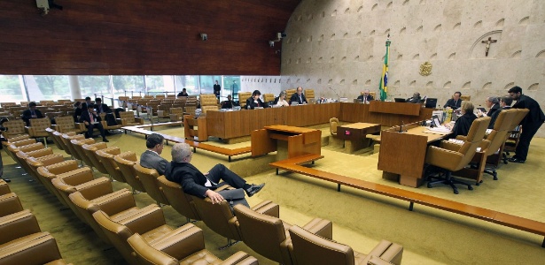 Plenário do STF durante sessão de julgamento do mensalão, que condenou políticos com foro privilegiado - Roberto Jayme/UOL