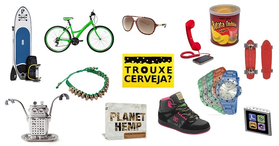 Montagem do guia de presentes de Natal para jovens - Divulgação