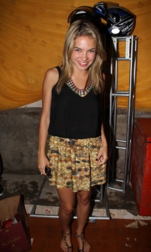12.dez.2012 - Lua Blanco na festa de aniversário de Micael Borges, em casa de shows no Morro do Vidigal, no Rio de Janeiro