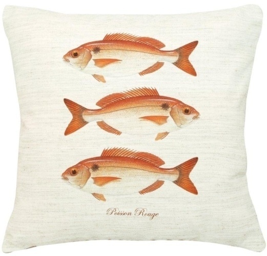 Da Art Maison (www.artmaison.com.br), a almofada é fabricada em poliéster (100%) e tem estampa de peixes. O produto custa R$ 140 | Preços consultados em dezembro de 2012 e sujeitos a alterações - Divulgação