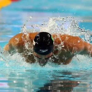 14.dez.2012 - Brasileiro Kaio Marcio em ação durante a prova dos 50 m borboleta no Mundial de piscina curta - Satiro Sodre/AGIF