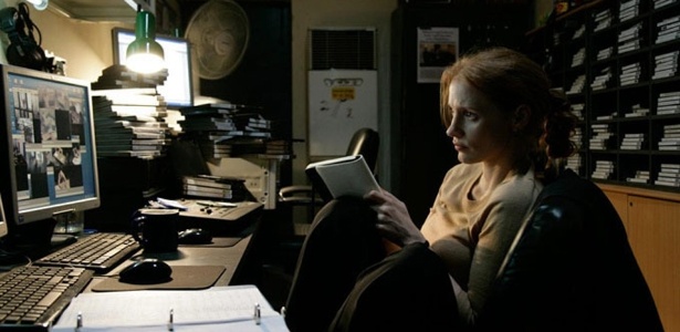 A atriz Jessica Chastain em cena do filme "A Hora Mais Escura", de Kathryn Bigelow - Divulgação