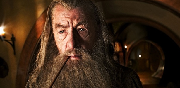 Ian McKellen no papel de Gandalf, o Cinzento, no filme "O Hobbit: Uma Jornada Inesperada" - Reprodução