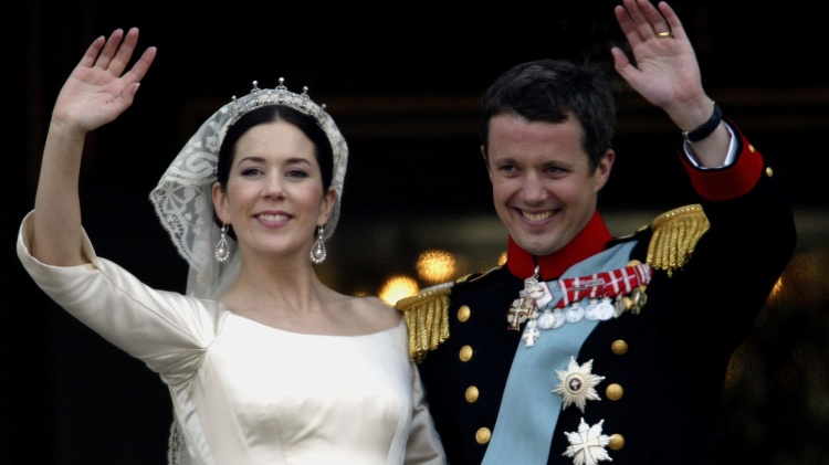 Príncipe Frederico e princesa Maria, no casamento
