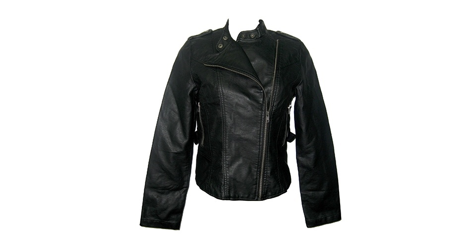 Jaqueta em couro sintético; R$ 179,99, na Leader (www.leader.com.br). Preço pesquisado em dezembro de 2012 e sujeito a alterações - Divulgação