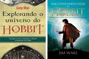 Capas dos livros "Explorando o Universo do Hobbit", "Encontrando Deus em "O Hobbit"" e ""O Hobbit" e a Filosofia" - Divulgação