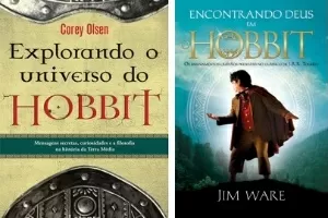 Capas dos livros "Explorando o Universo do Hobbit", "Encontrando Deus em "O Hobbit"" e ""O Hobbit" e a Filosofia" - Divulgação