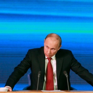 O presidente russo, Vladimir Putin, durante coletiva de imprensa em Moscou em dezembro - Maxim Shemetov/Reuters