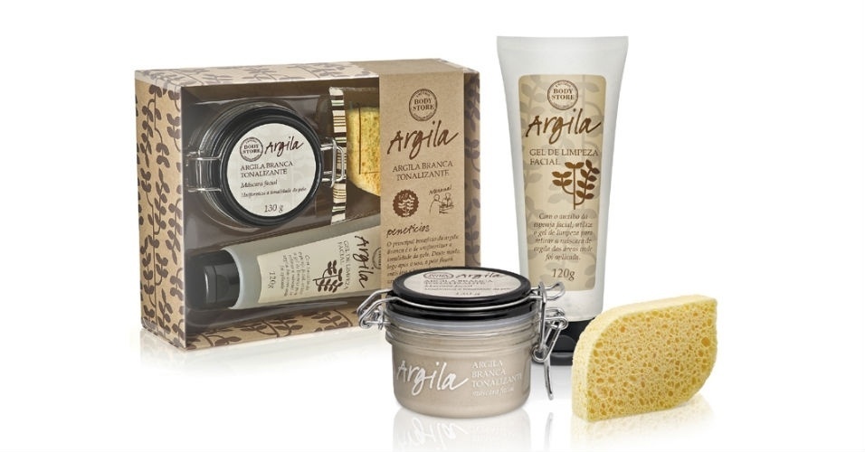 kits de natal beleza 05 Body Store Argila kit - Divulgação