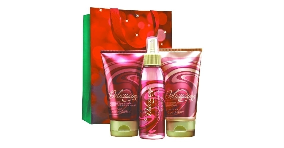kits de natal beleza 09 Ésika Delicissima Frutas Vermelhas kit - Divulgação