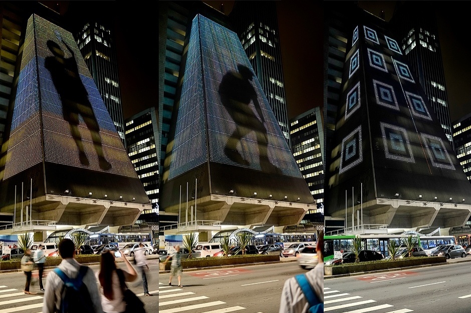 Projeto "SP Urban Digital Festival" ilumina a avenida com milhares de luzes no edifício da Fiesp/Sesi