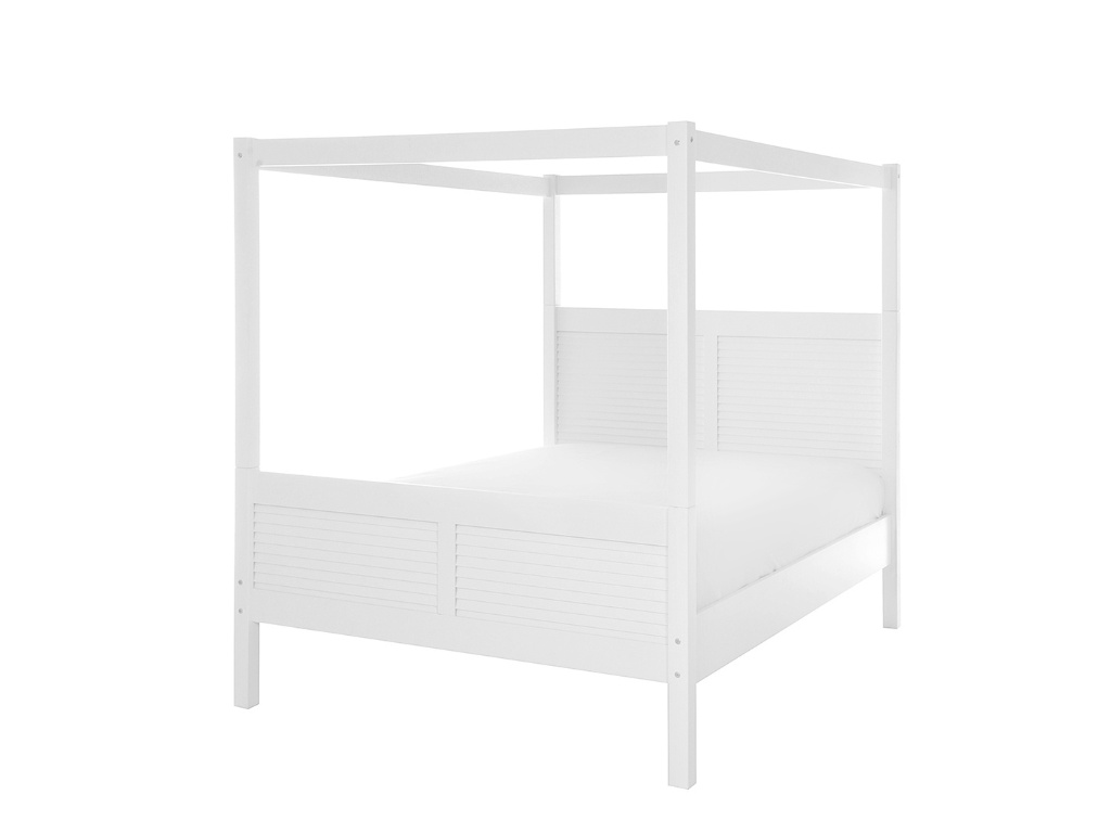 O dossel são as hastes que são colocadas sobre as camas ou berços para dar suporte ao tecido do conhecido mosquiteiro. A cama para casal, de madeira maciça, da Tok&Stok (www.tokstok.com.br), pode acompanhar o item antiguinho - Divulgação