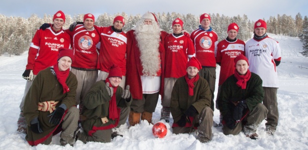 Fundado na Lapônia, o FC Santa Claus tem Papai Noel como seu patrono e símbolo - Divulgação
