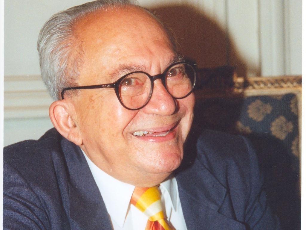 O escritor alagoano Lêdo Ivo durante lançamento de livro na Academia Brasileira de Letras - Acervo ABL