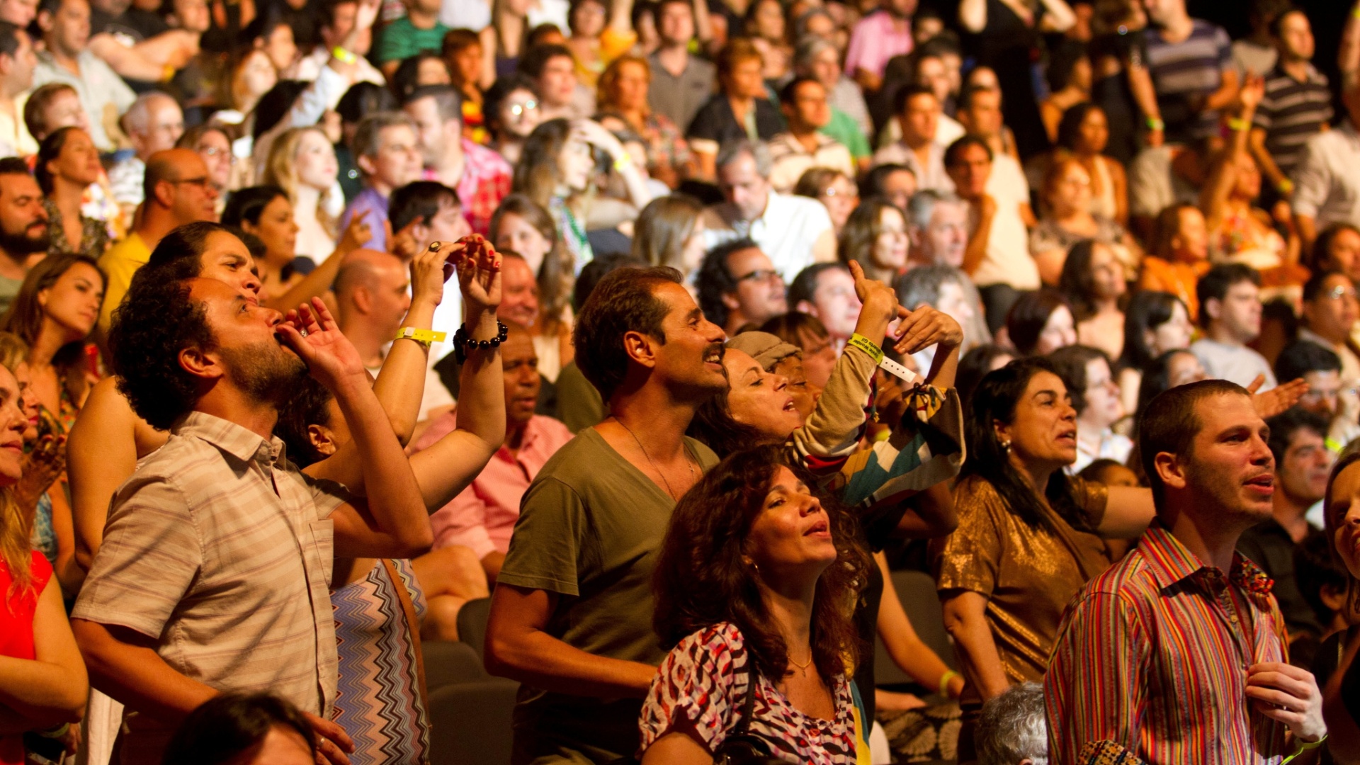 23.dez.2012 - Público no show de Stevie Wonder e Gilberto Gil, no Imperator, no Rio de Janeiro - Marcos Hermes/Divulgação